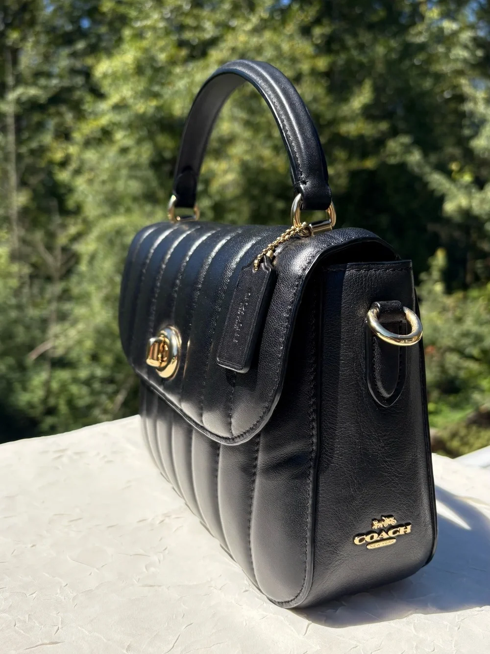 COACH Marlie Top Handle Satchhel With Quilting C1558